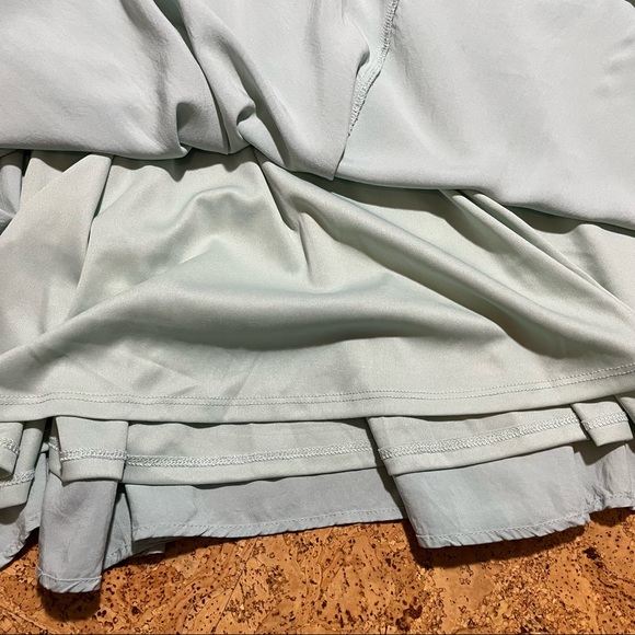 Torrid Mint Blue Challis Sharkbite Skater Smocked Dress Sz 1X - Picture 9 of 16